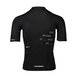 POC Tricou de ciclism cu mânecă scurtă - PRISTINE PRINT - negru