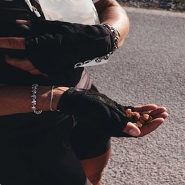 POC Mănuși de ciclism fără degete - ESSENTIAL - negru