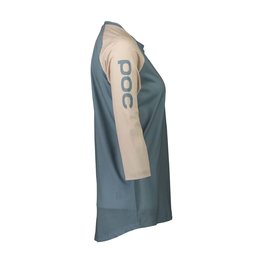 POC Tricou de ciclism cu mânecă scurtă - MTB PURE 3/4 LADY - albastru deschis/bej
