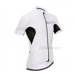 BONAVELO Tricou de ciclism cu mânecă scurtă - CYCLING BOX - alb