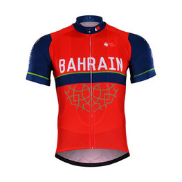 BONAVELO Tricou de ciclism cu mânecă scurtă - BAHRAIN MERIDA 2017 - roșu/albastru