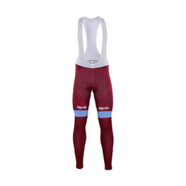 Pantaloni de ciclism lungi cu bretele - KATUSHA 2017 WINTER - bordo