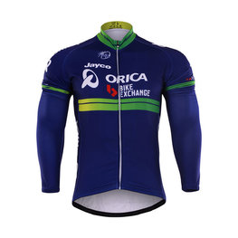 Tricou de cilism pentru iarnă cu mânecă lungă - ORICA 2017 WINTER - albastru