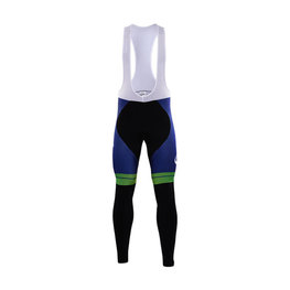 Pantaloni de ciclism lungi cu bretele - ORICA 2017 WINTER - albastru/negru