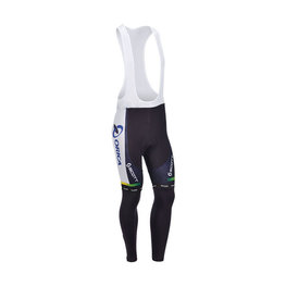 Pantaloni de ciclism lungi cu bretele - GREENEDGE 2013 SMR - alb/negru