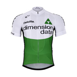 Tricou de ciclism cu mânecă scurtă - DIMENSION DATA 2018 - negru/alb/verde
