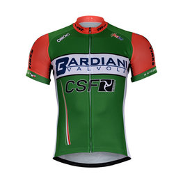 Tricou de ciclism cu mânecă scurtă - BARDIANI 2018 - verde/portocaliu