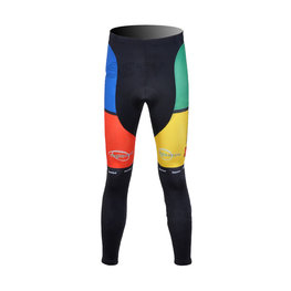 Pantaloni de ciclism lungi fără bretele - EDDY MERCKX 2012 WNT - multicolor/negru