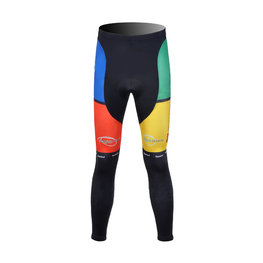 Pantaloni de ciclism lungi fără bretele - EDDY MERCKX 2012 SMR - multicolor/negru
