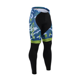 Pantaloni de ciclism lungi fără bretele - TINKOFF SAXO 15 SMR - albastru/negru
