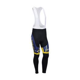 Pantaloni de ciclism lungi cu bretele - SAXO BANK 2013 SMR - negru/albastru