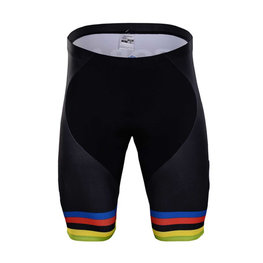 Pantaloni scurți de ciclism fără bretele - BORA UCI 2018 KIDS - multicolor/negru