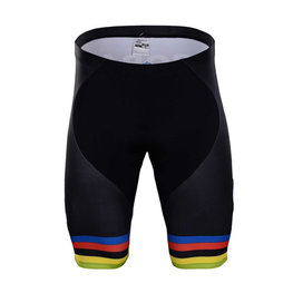 Pantaloni scurți de ciclism fără bretele - BORA UCI 2018 - negru/multicolor