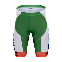 Pantaloni scurți de ciclism fără bretele - BARDIANI 2018 - portocaliu/verde/alb