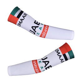 BONAVELO Încălzitoare de braț pentru ciclism - UAE 2019 - alb