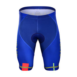 BONAVELO Pantaloni scurți de ciclism fără bretele - BAHRAIN MERIDA 2019 - albastru