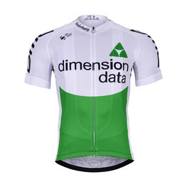 BONAVELO Tricou de ciclism cu mânecă scurtă - DIMENSION DATA 2019  - verde/alb