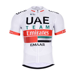 BONAVELO Tricou de ciclism cu mânecă scurtă - UAE 2019 - alb