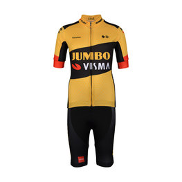 BONAVELO Tricoul și pantaloni scurți de ciclism - JUMBO-VISMA '20 KIDS - galben/negru