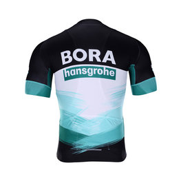 BONAVELO Tricou de ciclism cu mânecă scurtă - BORA 2020 - alb/negru/verde