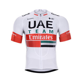 BONAVELO Tricou de ciclism cu mânecă scurtă - UAE 2020 - alb