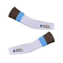 BONAVELO Încălzitoare de braț pentru ciclism - AG2R 2020 - alb/albastru/maro