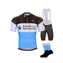 BONAVELO Mega set de ciclism - AG2R 2020 - alb/albastru/maro
