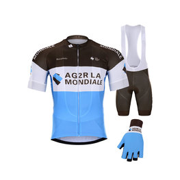 BONAVELO Mega set de ciclism - AG2R 2020 - alb/albastru/maro