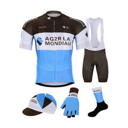 BONAVELO Mega set de ciclism - AG2R 2020 - albastru/alb/maro