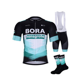 BONAVELO Mega set de ciclism - BORA 2020 - verde/negru