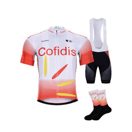 BONAVELO Mega set de ciclism - COFIDIS 2020 - negru/alb/roșu