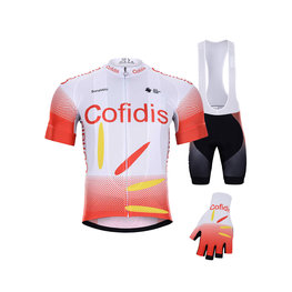 BONAVELO Mega set de ciclism - COFIDIS 2020 - alb/roșu