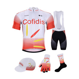 BONAVELO Mega set de ciclism - COFIDIS 2020 - alb/roșu