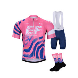 BONAVELO Mega set de ciclism - EDUCATION FIRST 2020 - albastru/alb/negru