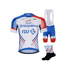 BONAVELO Mega set de ciclism - GROUPAMA FDJ 2020 - roșu/albastru/alb