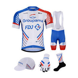 BONAVELO Mega set de ciclism - GROUPAMA FDJ 2020 - alb/roșu/albastru