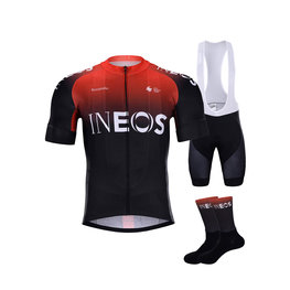 BONAVELO Mega set de ciclism - INEOS 2020 - roșu/negru