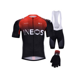 BONAVELO Mega set de ciclism - INEOS 2020 - negru/roșu