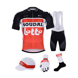 BONAVELO Mega set de ciclism - LOTTO SOUDAL 2020 - roșu/negru/alb