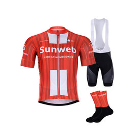 BONAVELO Mega set de ciclism - SUNWEB  2020 - negru/roșu