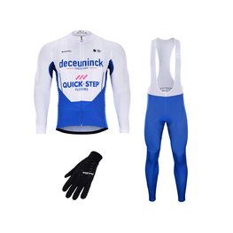 BONAVELO Mega set de ciclism - QUICKSTEP 2020 WNT - alb/albastru
