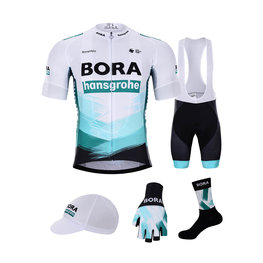 BONAVELO Mega set de ciclism - BORA 2021 - alb/verde/negru