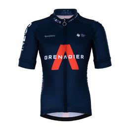 BONAVELO Tricou de ciclism cu mânecă scurtă - INEOS 2021 KIDS - negru/roșu