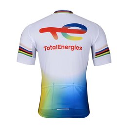 BONAVELO Tricou de ciclism cu mânecă scurtă - TOTAL ENERGIES 2024 - alb/galben/roșu/albastru