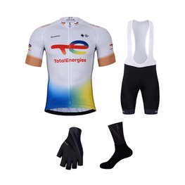 BONAVELO Mega set de ciclism - TOTAL ENERGIES 2025 - roșu/alb/albastru/negru/galben