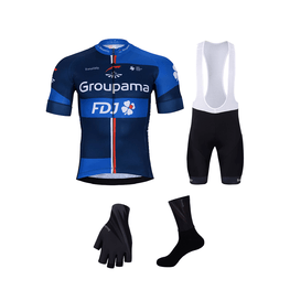 BONAVELO Mega set de ciclism - GROUPAMA FDJ 2025 - alb/albastru/negru/roșu