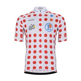 BONAVELO Tricou de ciclism cu mânecă scurtă - TOUR DE FRANCE 2025 - roșu/alb