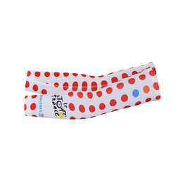 BONAVELO Încălzitoare de braț pentru ciclism - TOUR DE FRANCE 2025 - alb/roșu
