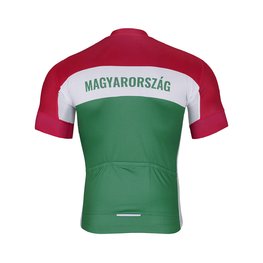 BONAVELO Tricou de ciclism cu mânecă scurtă - HUNGARY - alb/roșu/verde