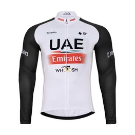 BONAVELO Tricou și pantaloni de iarnă de ciclism - UAE 2024 WINTER - negru/alb/roșu
